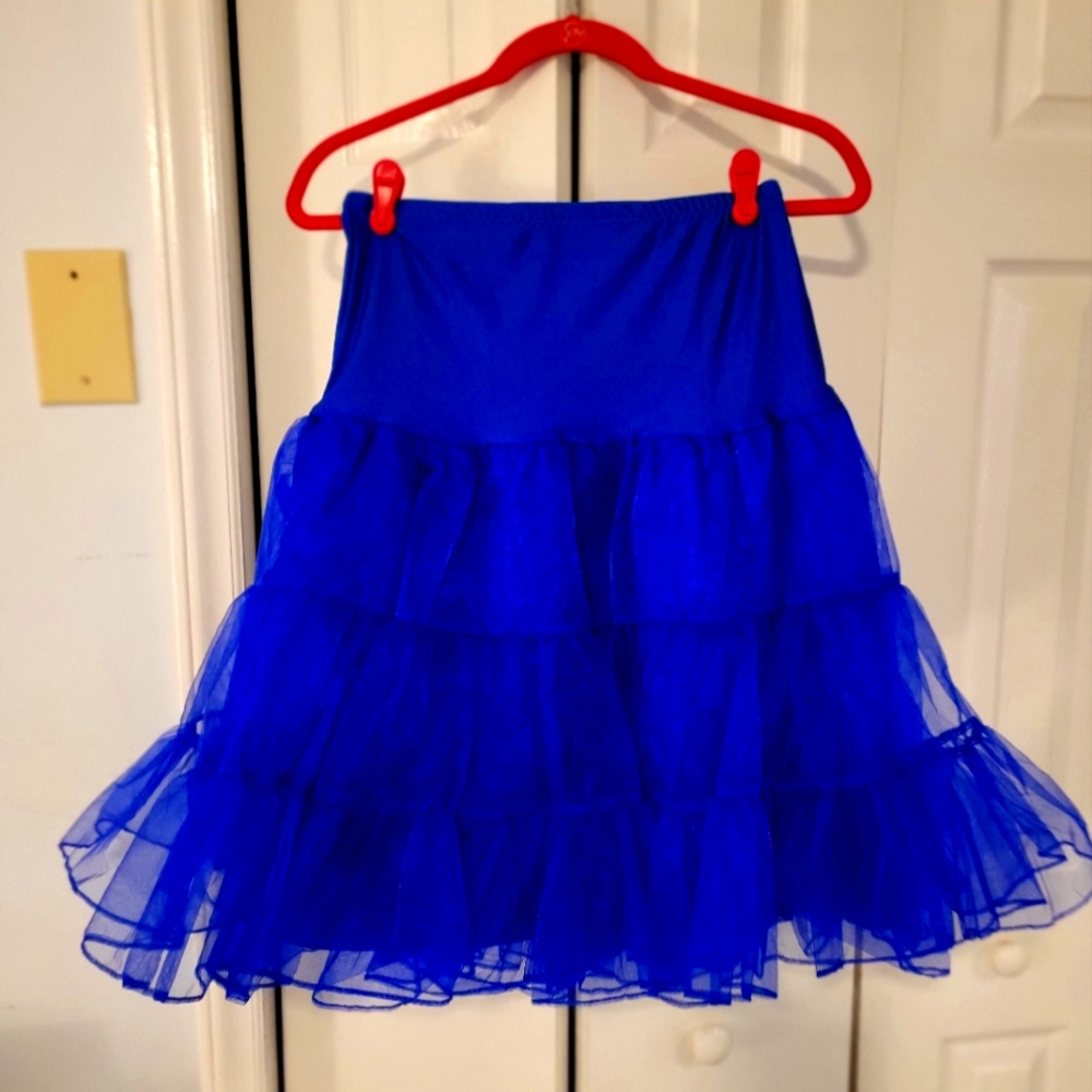 Sassy Cobalt or Royal Blue petticoat.
